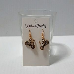 Hand Crafted EarringsPierced BicycleCharm